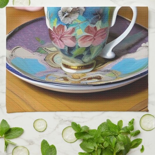 Het is Tea Time Theedoek (Gevouwen)