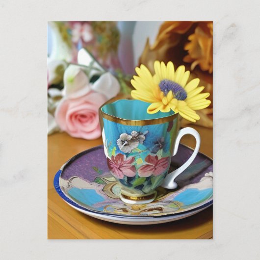 Het is Tea Time. Uitnodiging (Voorkant)