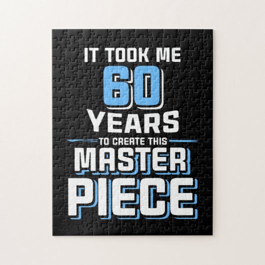 Het is teK dat ik 60 jaar heb om dit stramienartik Legpuzzel (Verticaal)