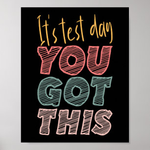 Het is testdag dat je deze leerkracht hebt poster