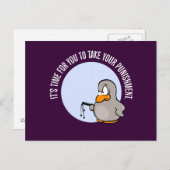 Het is tijd dat je gestraft wordt briefkaart (Voorkant / Achterkant)