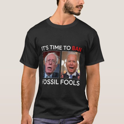 Het is tijd om Fossil Fools Biden Mannen vrouwen t T-shirt (Voorkant)