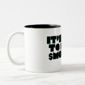 Het is tijd om geld te verdienen tweekleurige koffiemok (Links)