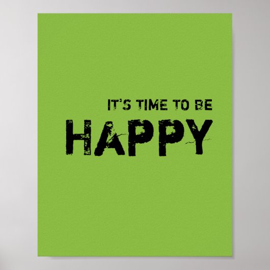 Het is tijd om HAPPY te zijn: Poster (Voorkant)
