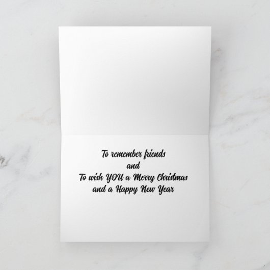 HET IS TIJD OM 'JOU' PRETTIG KERSTFEEST TE WENSEN KAART (Binnen)