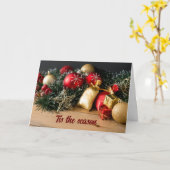 HET IS TIJD OM 'JOU' PRETTIG KERSTFEEST TE WENSEN KAART (Gele Bloem)