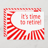 het is tijd om met pensioen te gaan ! (komische be briefkaart (Voorkant / Achterkant)