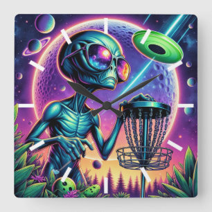 Het is tijd om te disc golf Vreemdeling Vierkante Klok