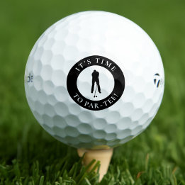 Het Is Tijd Om Te Par-Tee  Grappig Monogram Voor H Golfballen