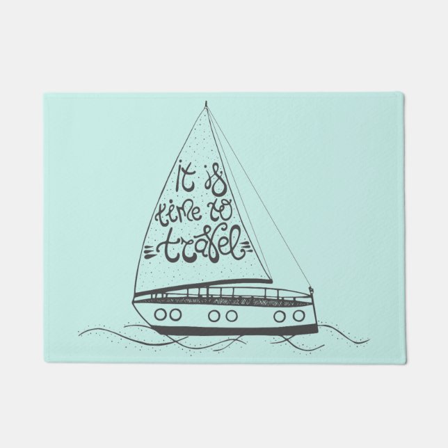 Het is tijd om te reizen deurmat (Voorkant)