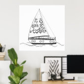 Het is tijd om te reizen poster (Thuiskantoor)