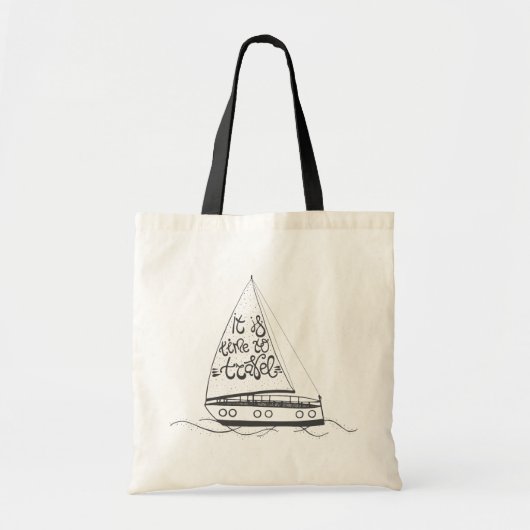 Het is tijd om te reizen tote bag (Voorkant)
