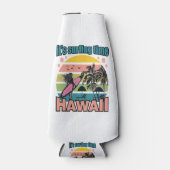 Het is tijd om te surfen - Hawaii Flesjeskoeler (Voorkant)