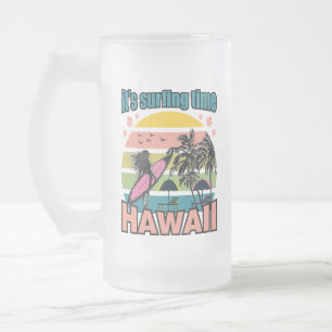 Het is tijd om te surfen - Hawaii Matglas Bierpul