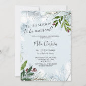 Het is tijd om te trouwen Kerst Bruids douche Kaart (Voorkant)