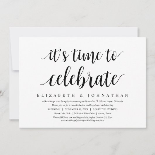 Het is tijd om te vieren, weddenschappen te eten. kaart (Voorkant)