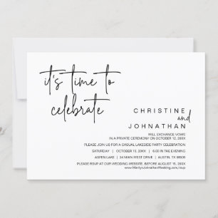 Het is tijd om te vieren, Wedding Elopement Party Kaart