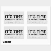 Het is tijd om Therapie Grunge te normaliseren Rechthoekige Sticker (Vel)