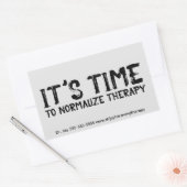 Het is tijd om Therapie Grunge te normaliseren Rechthoekige Sticker (Envelop)
