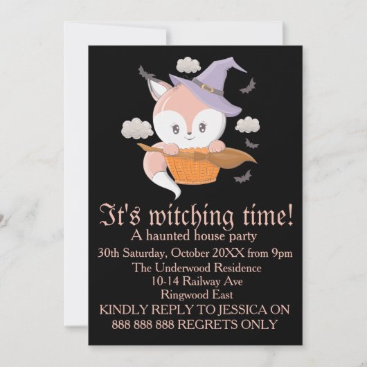 HET IS TIJD VAN DE HALLOWEEN PARTIJ. KAART (Voorkant)