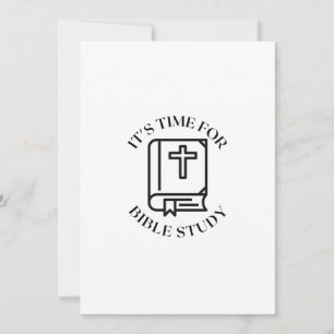 HET IS TIJD VOOR BIBLE STUDIE FEESTDAGENKAART