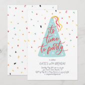 Het is tijd voor de verjaardag kaart (Voorkant / Achterkant)