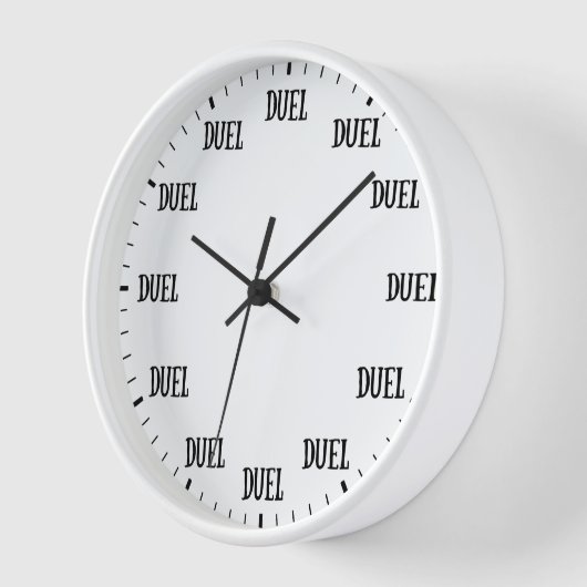 Het is tijd voor Duel Clock - grappige Dueling Uur (Hoek)