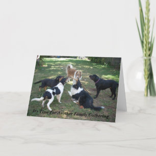 Het is tijd voor een andere familie bijeenkomst kaart