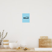 Het is tijd voor RELAX. Poster (Keuken)
