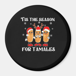 Het Is Tijd Voor Tamales Mexicaans Kerst Moderne Magneet
