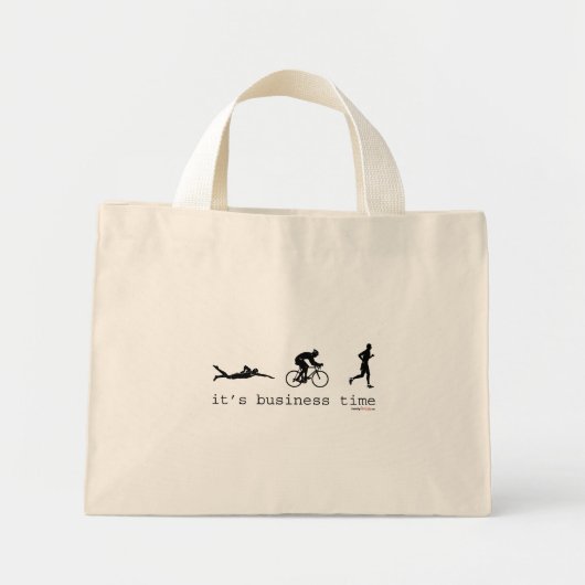 Het is tijd voor zakelijk gebruik mini tote bag (Voorkant)