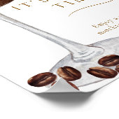 Het is tini tijd grappig espresso martini bar teke poster (Hoek)