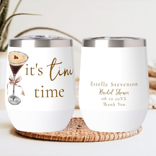 Het is Tini Time Espresso Martini Bruiloftsfeest