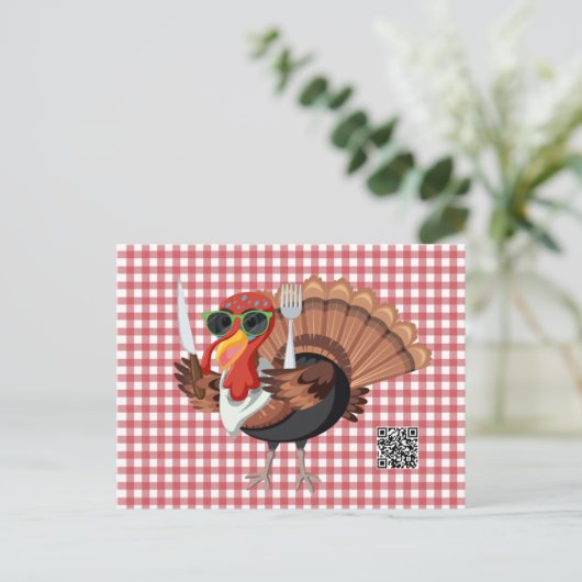 Het is Turkije Time Briefkaart (Staand voorkant)