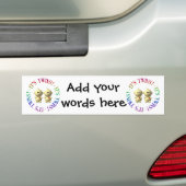 Het is tweeling! bumpersticker (Op auto)