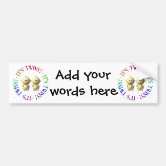 Het is tweeling! bumpersticker