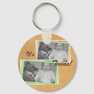 Het is tweeling! Button Sleutelhanger
