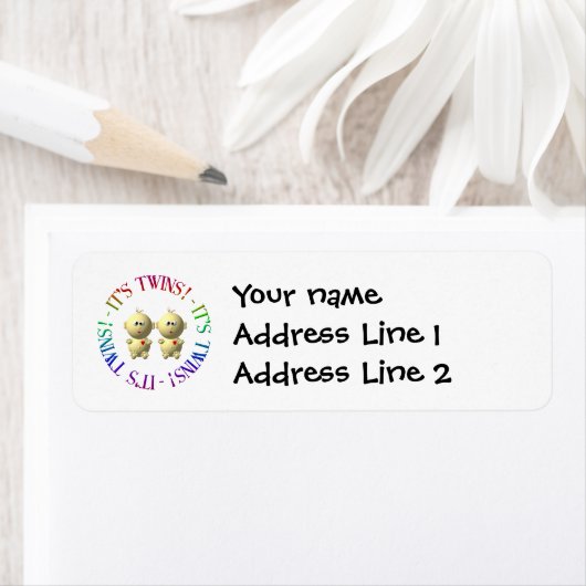 Het is tweeling! etiket (Insitu)