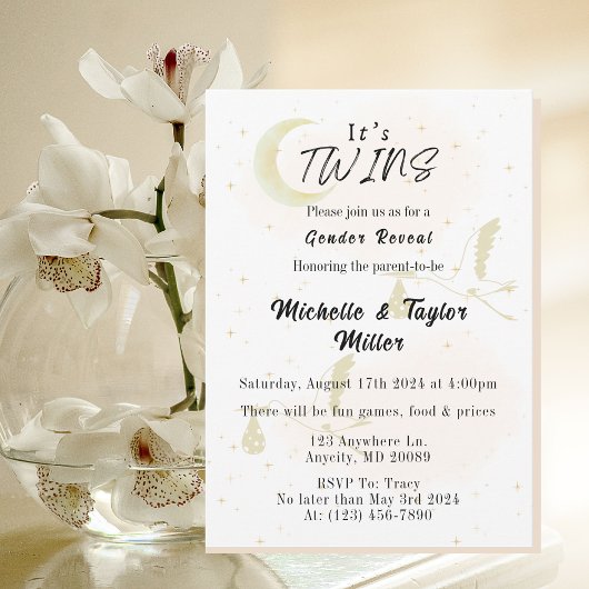 Het is tweeling Gender Onthulling Aankondiging