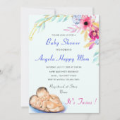 Het is Twin Boys Baby shower Invitation (Voorkant)