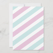 Het is Twins Baby shower Pink Blue Girl Boy Invite Kaart (Achterkant)