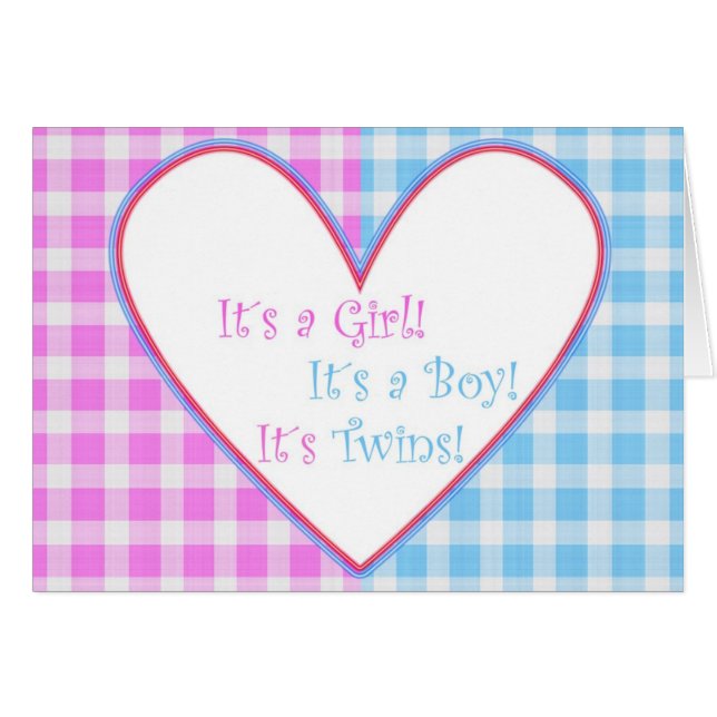 Het is Twins. Kaart (Voorkant Horizontaal)