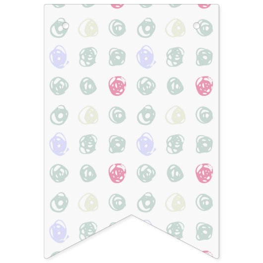 Het is Twins Lavender Polk Baby shower Bunting Fla Vlaggetjes (Tweede vlag)