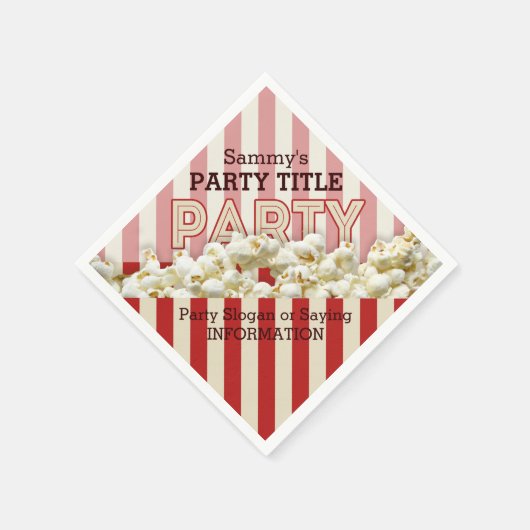 Het is uw aangepaste partij servetten personaliser (Hoek)