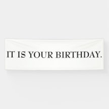 HET IS UW BIRTHDAY Banner
