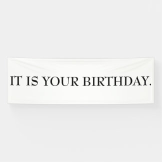 HET IS UW BIRTHDAY Banner