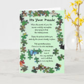 Het is Uw Raadsel! Kaart met Stukken (Gele Bloem)