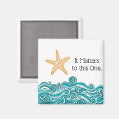 Het is van belang voor deze ene Starfish Magneet (Voorkant / Achterkant)