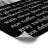 Het is veel beter om machtige dingen te durven. poster (Hoek)