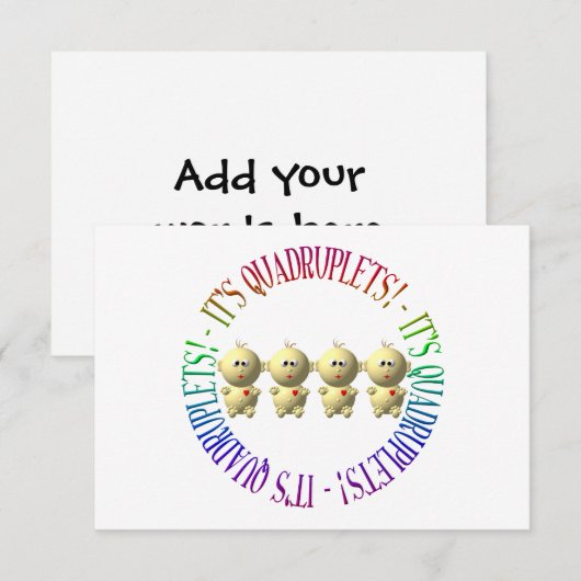 Het is viervoudig! (Voorkant / Achterkant)